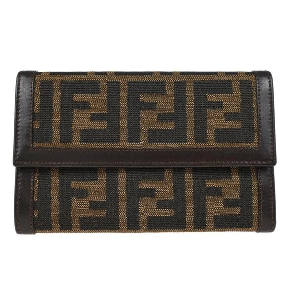 Fendi Brown Zucca Wallet Purse 2289-30858-018 194496 - Picture 1 of 8